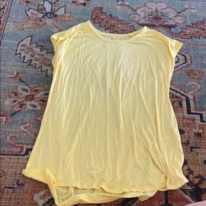 Gaiam Yellow Workout Top